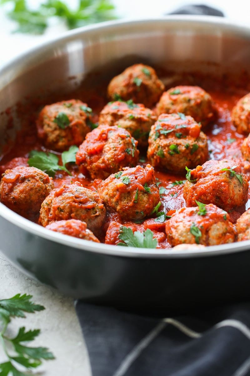 Italian Turkey Zucchini Meatballs (Oven-Baked) - The Real Food Dietitians