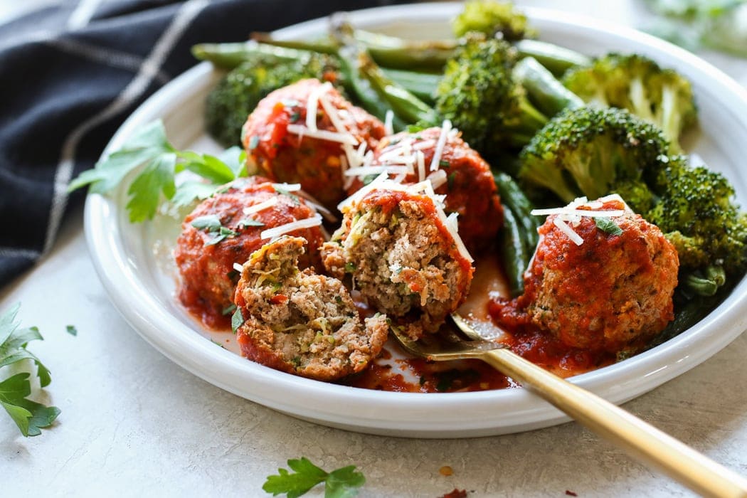 Turkey Zucchini Meatballs The Real Food Dietitians