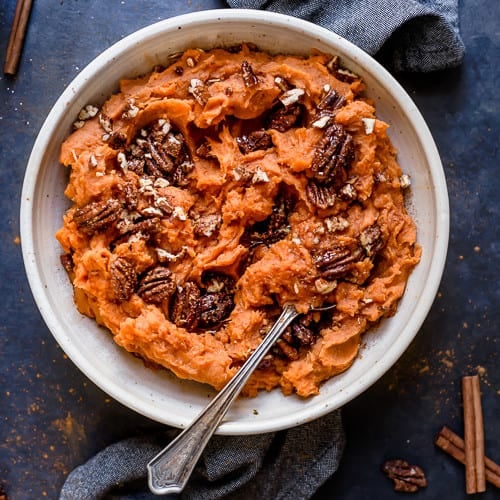 MAPLE MASHED SWEET POTATOES