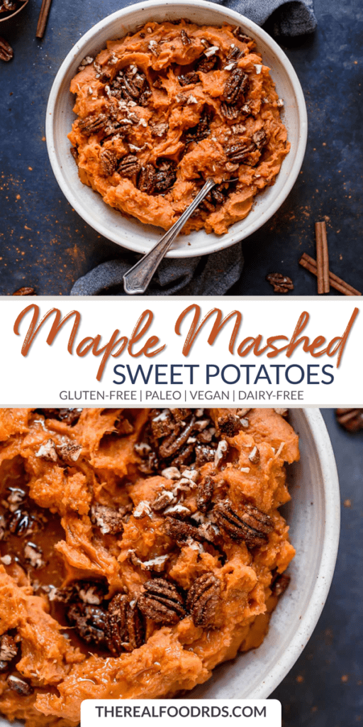 Long Pin Image for Maple Mashed Sweet Potatoes