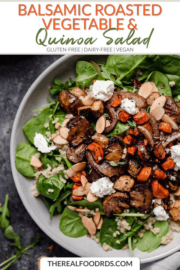 Short Pin Image for Balsamic Roasted Vegetable & Quinoa Salad