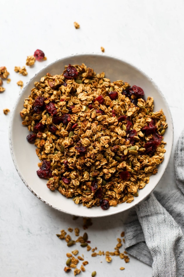 Pumpkin Spice Granola (Reduced-Sugar) - The Real Food Dietitians