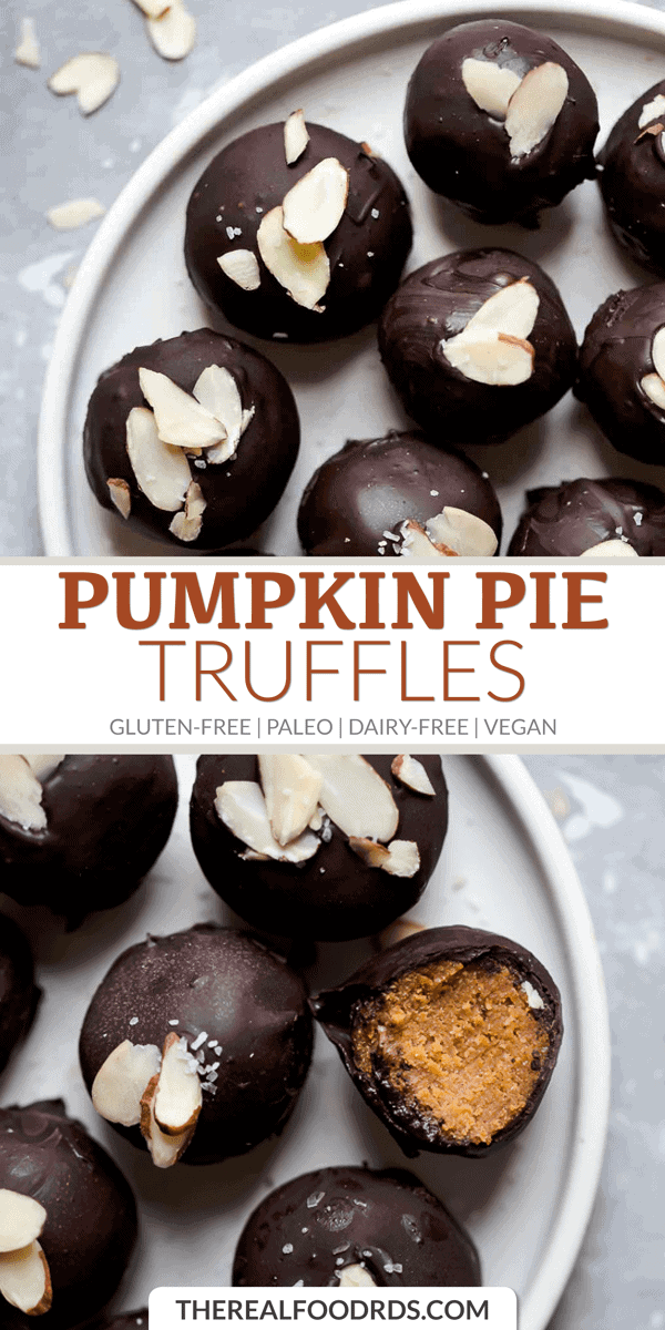 Longer Pin Image for Pumpkin Pie Truffles