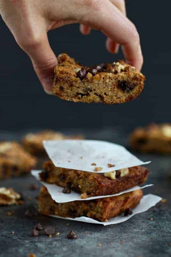 Grain-free Chocolate Chip Squash Blondies