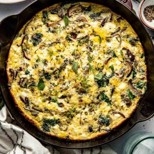 Mushroom Frittata with Feta