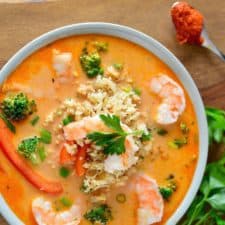 Coconut Red Curry Shrimp Soup {Guest Blog}-image