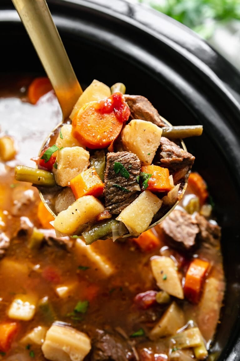 Slow Cooker Beef Stew with Root Vegetables (Easy and Healthy) - The ...