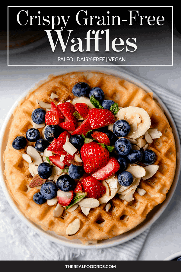 Pin image for Crispy Grain-Free Waffles