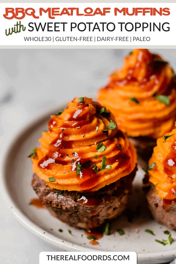 Shorter Pinterest image for BBQ Meatloaf Muffins with Sweet Potato Topping