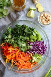 Thai Kale Salad with Cashews