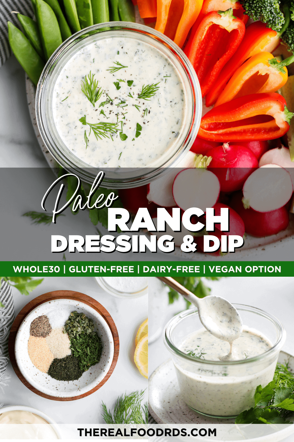 Whole30 Ranch Dressing From Scratch Yum! - This Vivacious Life