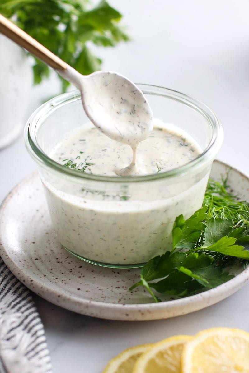 The Best Whole30 Ranch Dressing + Whole30 Garlic Mayonnaise - 40