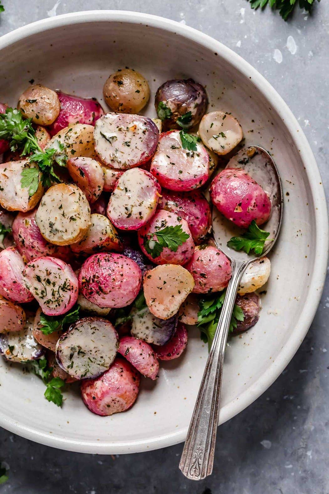 Roasted Radishes With Honey Butter & Thyme - The House & Homestead