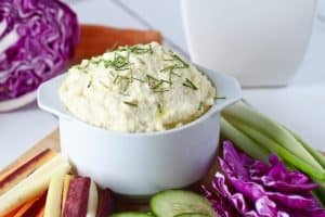 Classic Garlic Cauliflower Hummus
