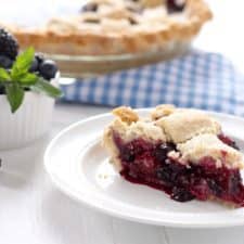 Paleo Black and Blueberry Pie