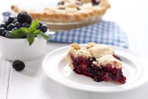 Paleo Black and Blueberry Pie | The Real Food Dietitians | https://therealfooddietitians.com/paleo-black-and-blueberry-pie/
