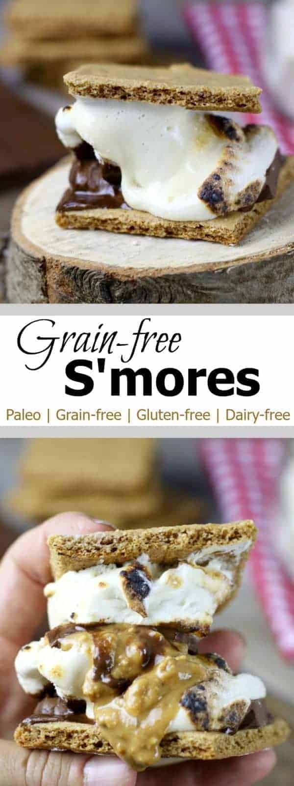 Gather 'round the campfire and rekindle those sweet childhood memories with these honey-sweetened Grain-free S'mores | Dairy-free. Paleo. Gluten-free | therealfoodrds.com