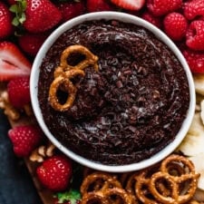 Dark Chocolate Avocado Fruit Dip