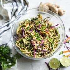 Spicy Asian Zucchini Noodles