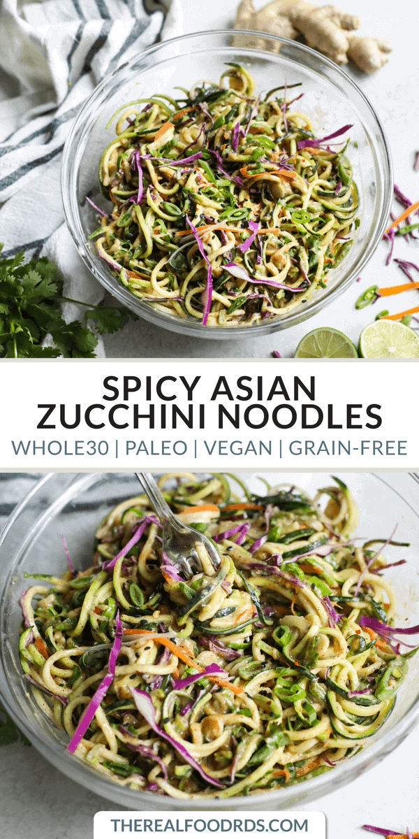 Asian Raw Zucchini Noodles