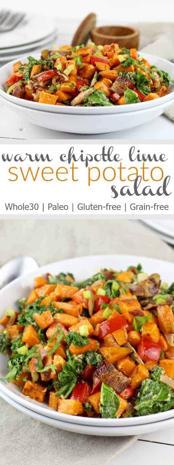 Warm Chipotle Lime Sweet Potato Salad - The Real Food Dietitians