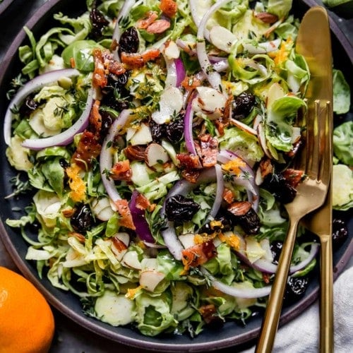 Brussels Sprouts Salad with Citrus Vinaigrette