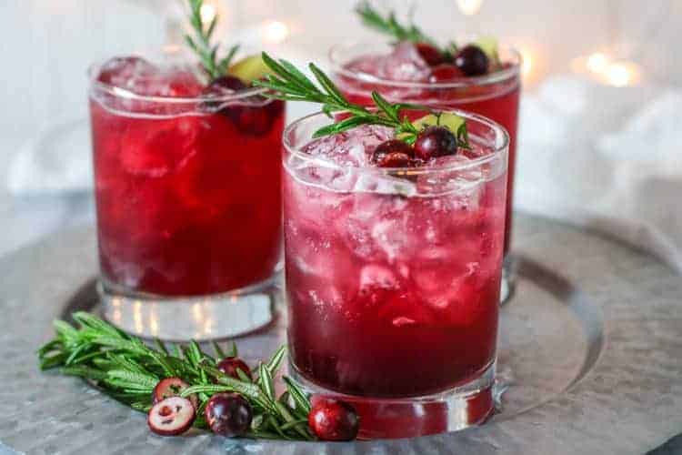 Sparkling Cranberry Kombucha Mocktail | The Real Food Dietitians | https://therealfooddietitians.com/sparkling-cranberry-kombucha-mocktail/