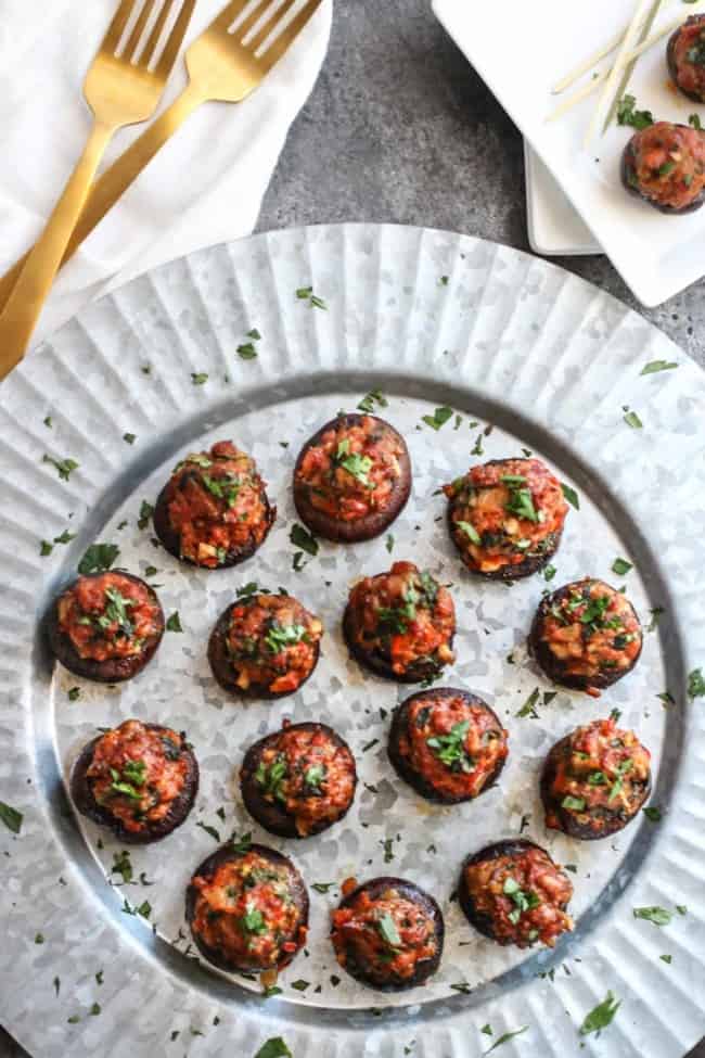 Chorizo Stuffed Mushrooms - The Real Food Dietitians