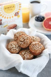 Grain-Free Banana Coconut Muffins | Grain-free, dairy-free Banana Muffins made with coconut and chia seeds to make your breakfast life a whole lot easier. | gluten-free muffin recipes | dairy-free muffin recipes | paleo muffin recipes | healthy muffin recipes | healthy breakfast recipes || The Real Food Dietitians #glutenfreemuffins #healthymuffins #healthybreakfast