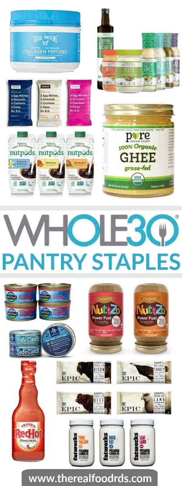 Whole30 Pantry Staples pin
