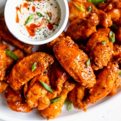 Crispy Baked Buffalo Wings (Easy + Whole30) - The Real Food Dietitians