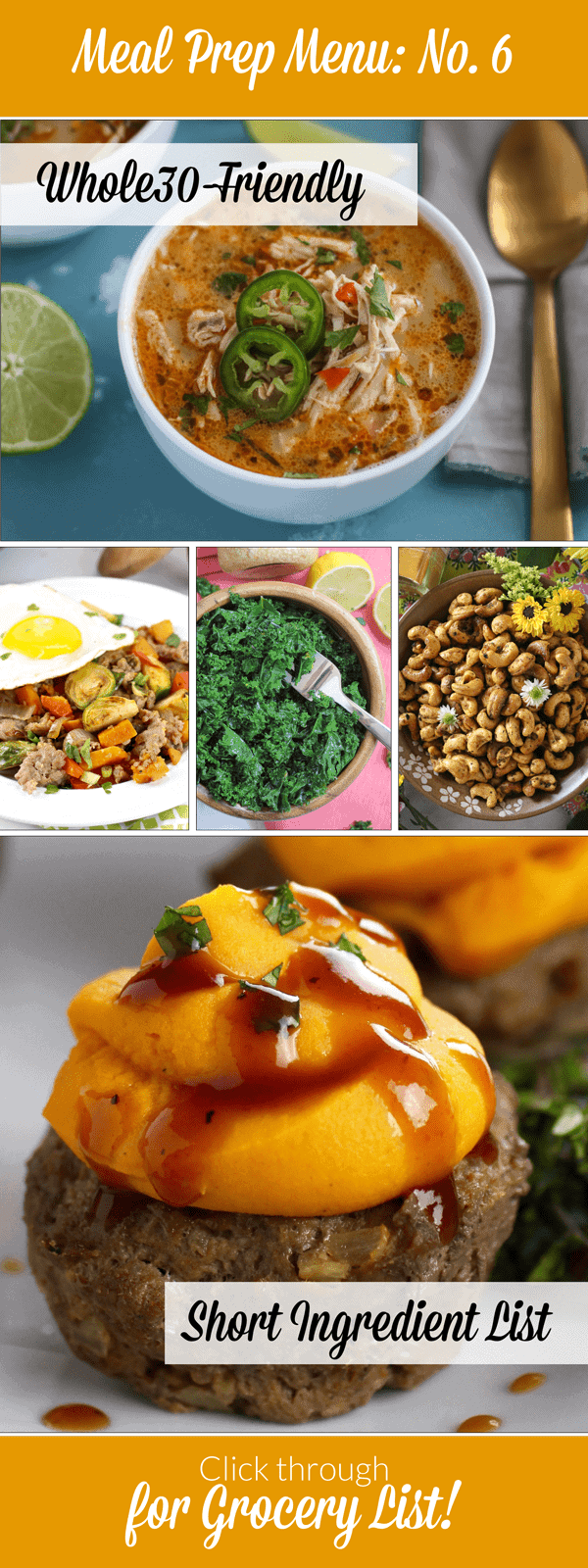 Weekly Meal Prep Menu: No. 6 | The Real Food Dietitians | https://therealfooddietitians.com/weekly-meal-prep-menu-no-6/