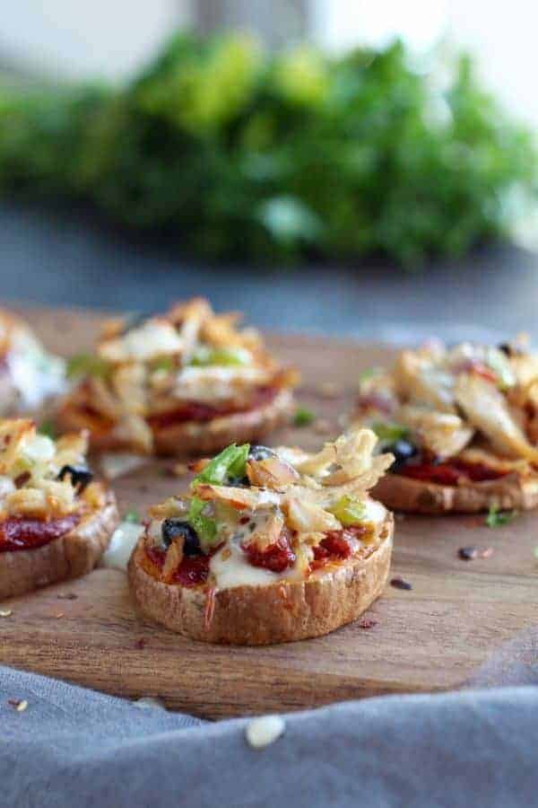 Sweet Potato Pizza Bites 