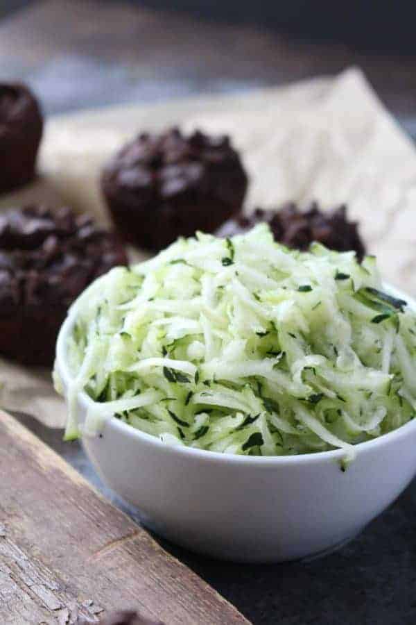 Grain-free Double Chocolate Zucchini Muffins | The Real Food Dietitians | https://therealfooddietitians.com/grain-free-double-chocolate-zucchini-muffins/