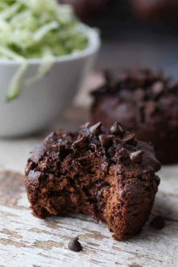 Grain-free Double Chocolate Zucchini Muffins | The Real Food Dietitians | https://therealfooddietitians.com/grain-free-double-chocolate-zucchini-muffins/