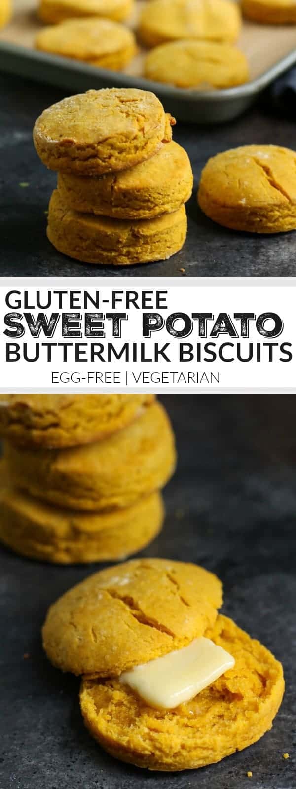 Gluten-free Sweet Potato Buttermilk Biscuits | egg free biscuit recipes | healthy biscuit recipes | recipes using sweet potatoes | sweet potato recipe ideas | healthy bread recipes | vegetarian biscuit recipes | homemade biscuit recipes || The Real Food Dietitians