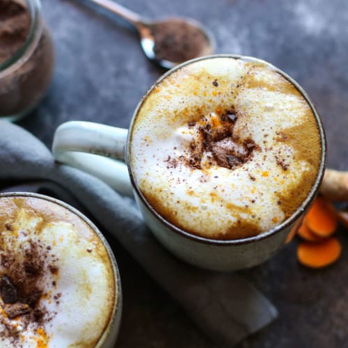 Spiced Golden Milk Hot Cocoa | The Real Food Dietitians | https://therealfooddietitians.com/spiced-golden-milk-hot-cocoa/