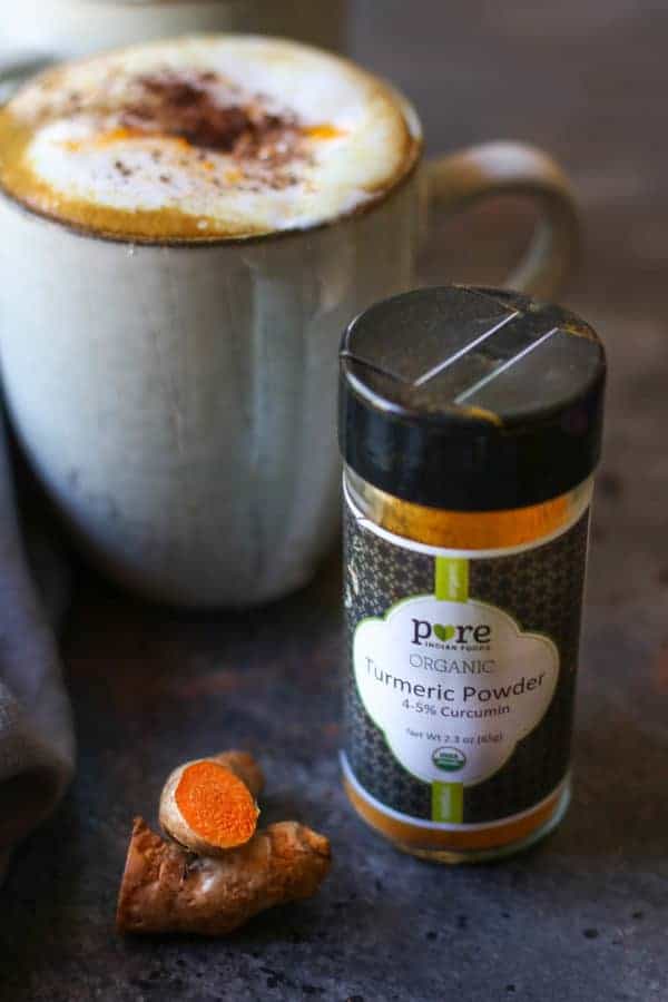 Our Spiced Golden Milk Hot Cocoa leaves sugary, powdery hot cocoa mixes in the dust (plus, it's good for you!) | Dairy-free | Paleo | Vegan | healthy drink recipes | healthy hot cocoa | hot cocoa recipes | cold weather recipes | cold weather beverages | dairy-free hot cocoa | paleo hot cocoa | vegan hot cocoa || The Real Food Dietitians