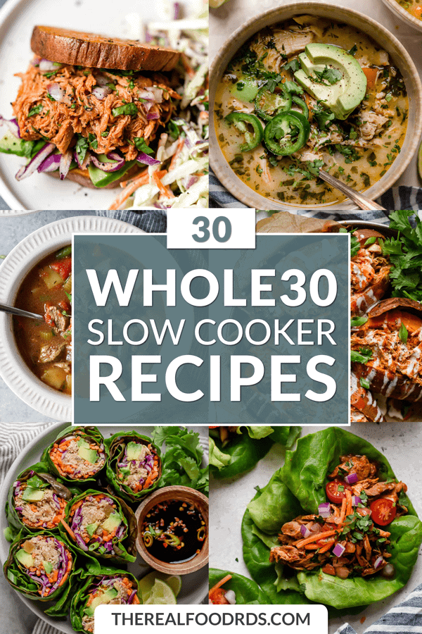 Short Pin Image for 30 Slow Cooker Recipes 