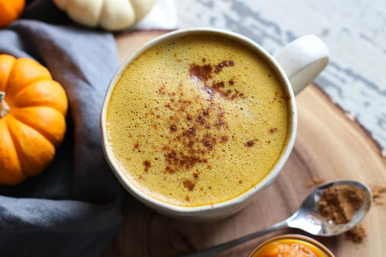 Pumpkin Spice Butter Coffee | The Real Food Dietitians | https://therealfooddietitians.com/pumpkin-spice-butter-coffee/