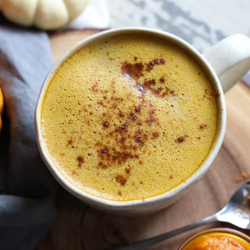 Pumpkin Spice Butter Coffee | The Real Food Dietitians | https://therealfooddietitians.com/pumpkin-spice-butter-coffee/