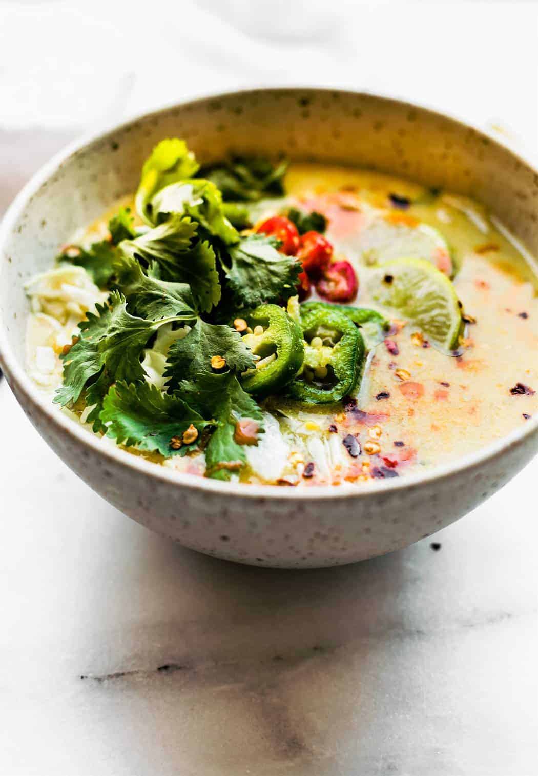 Thai Coconut Cabbage Soup from Cotter Crunch | 30 Whole30 Soups, Stews & Chilis | healthy soup recipes | whole30 meal ideas | whole30 recipes | whole30 chili recipes || The Real Food Dietitians #whole30soups #whole30recipe #whole30meals