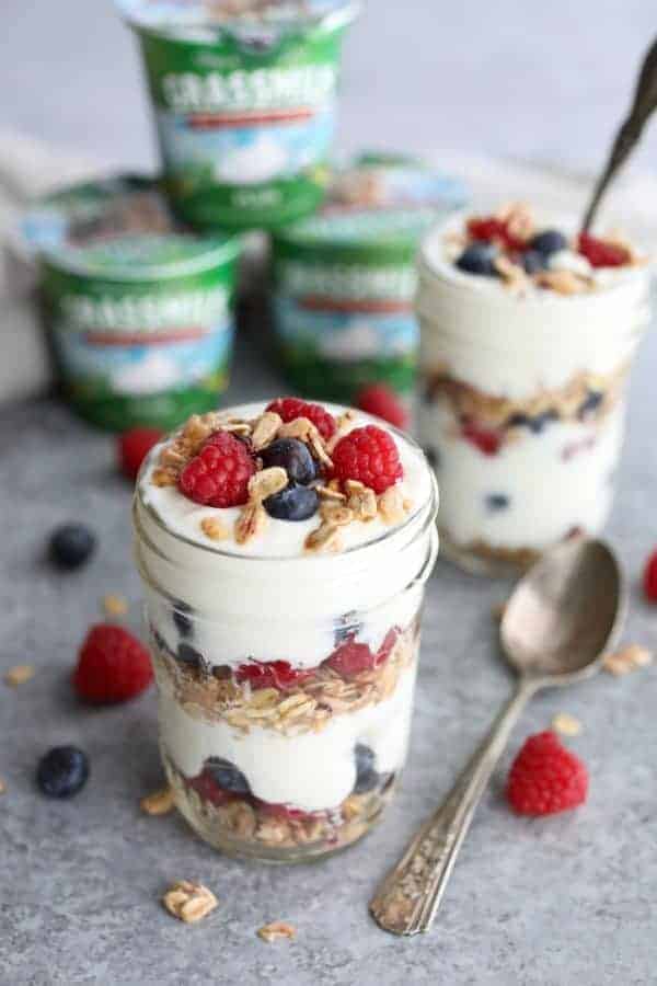 overnight oats in a mason jar