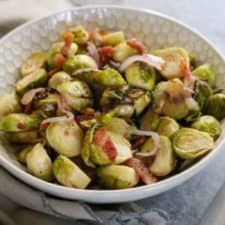 Roasted Brussels Sprouts with Bacon
