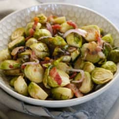 Roasted Brussels Sprouts with Bacon - The Real Food Dietitians