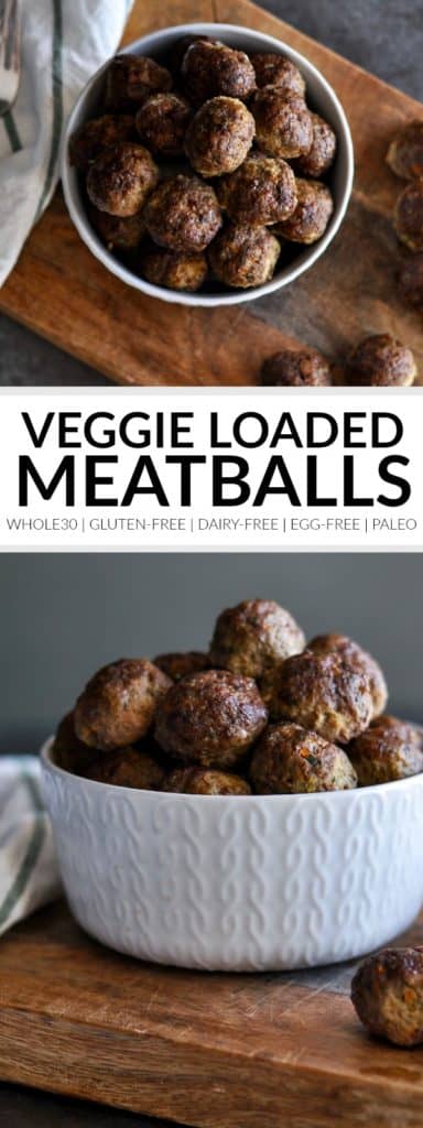 Baked Veggie Loaded Meatballs The Real Food Dietitians