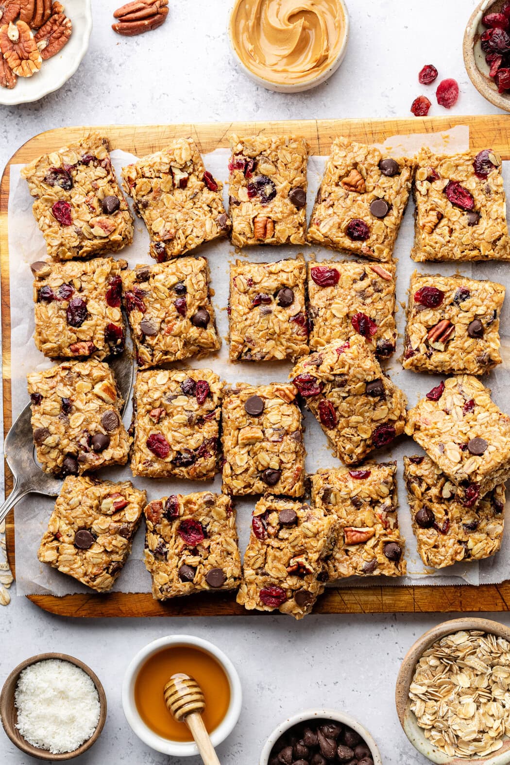 No Bake Trail Mix Granola Bars - The Real Food Dietitians