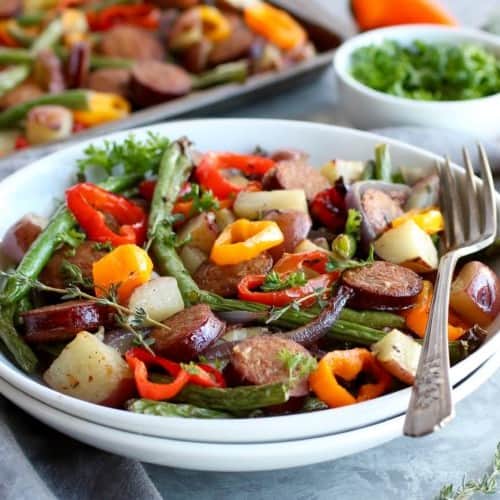 One-Pan Kielbasa Veggie Bake