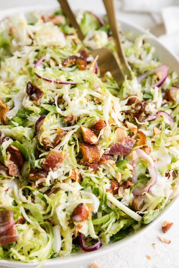 Sweet and Smoky Shredded Brussels Sprouts Slaw (Simple and Dairy-free ...