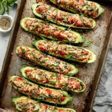 Stuffed Zucchini Boats Recipe